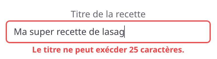 L'input est bien surveillé