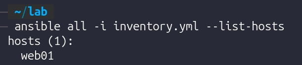 Liste des hosts du inventory.yml