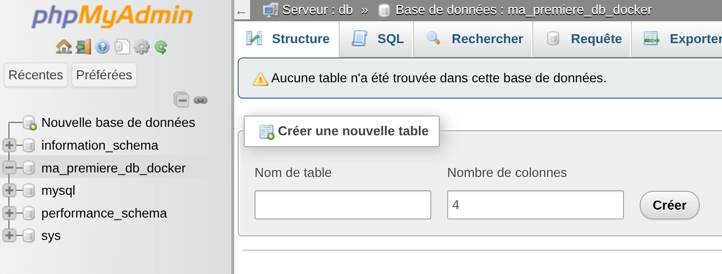 Plus rien dans notre DB
