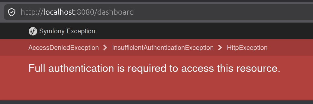 Erreur symfony