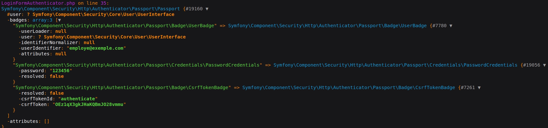 Passport Symfony